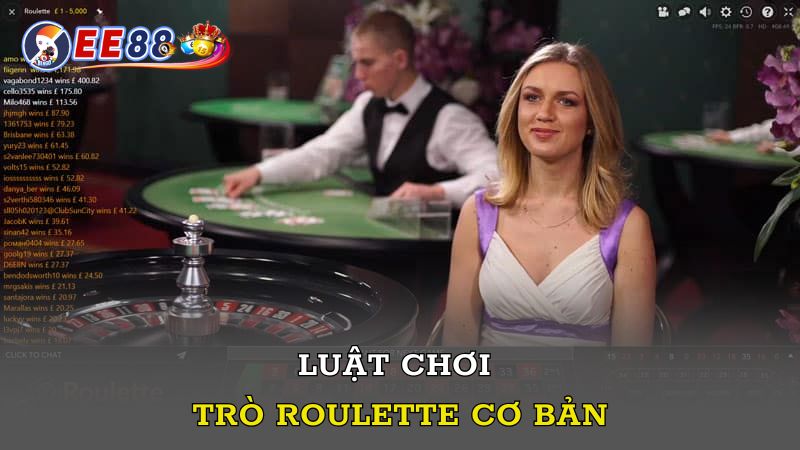 Luật chơi trò Roulette cơ bản