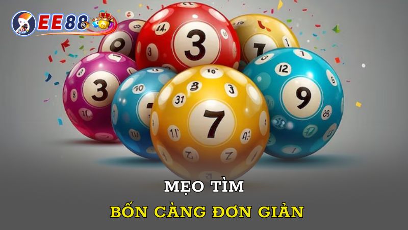 Mẹo tìm bốn càng đơn giản